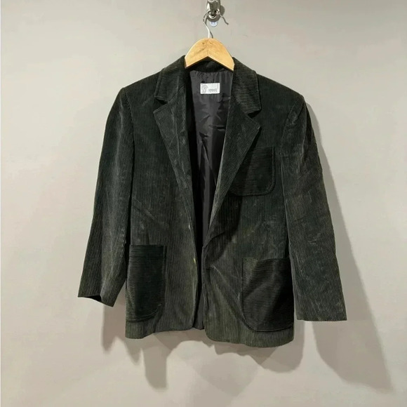 Versace Green Corduroy Sport  Jacket - Picture 2 of 12